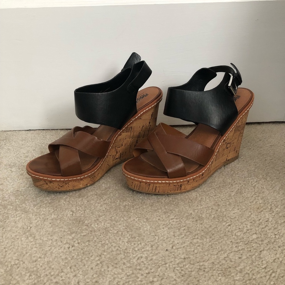 Black and Brown Wedges
